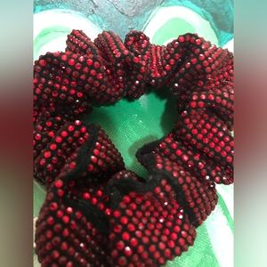 Red sequined “Wizard of Oz,” scrunchi